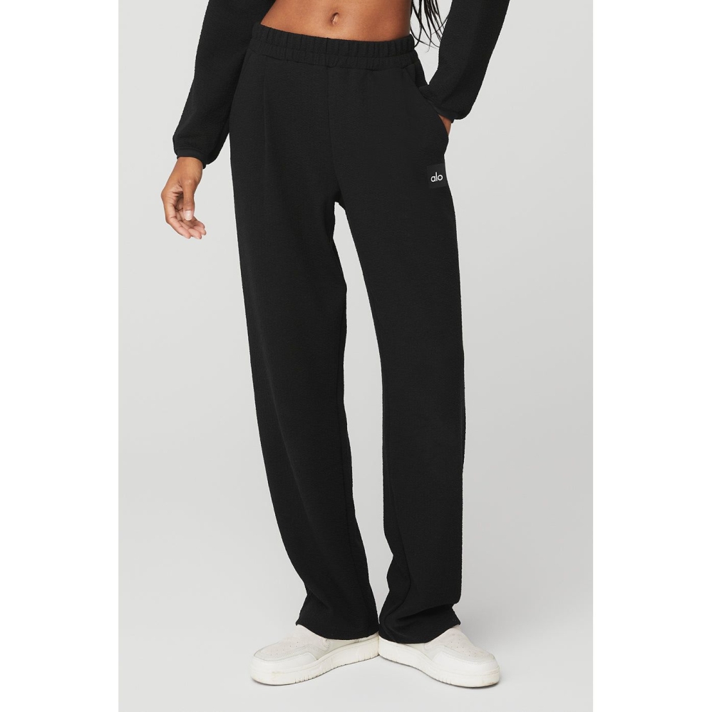 Pantalones Deportivos Alo Yoga High-Cintura Tailored Mujer Negros | MX-32JZOI