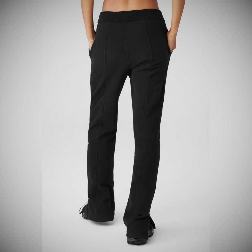 Pantalones Deportivos Alo Yoga High-Cintura Offline Directo Leg Mujer Negros | MX-49NTFX