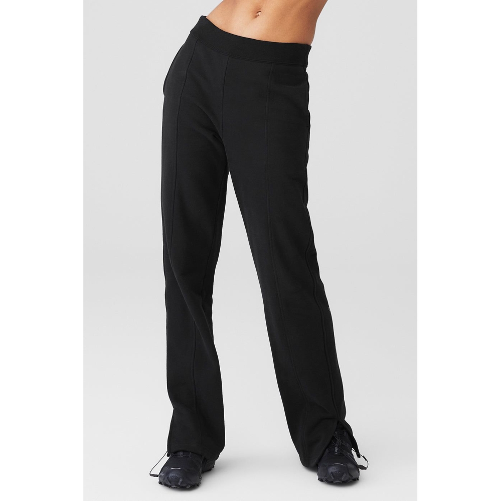 Pantalones Deportivos Alo Yoga High-Cintura Offline Directo Leg Mujer Negros | MX-49NTFX