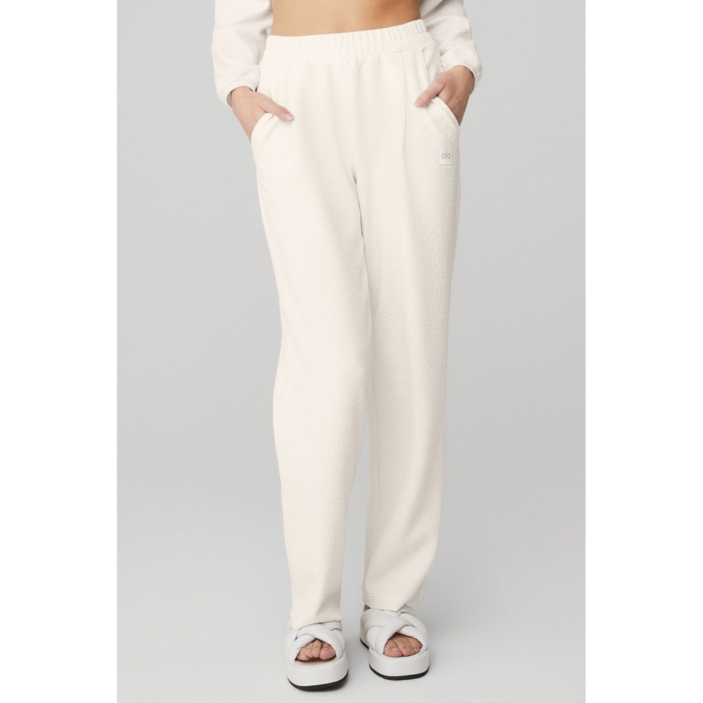 Pantalones Deportivos Alo Yoga High-Cintura Tailored Mujer Blancos | MX-59CXJM