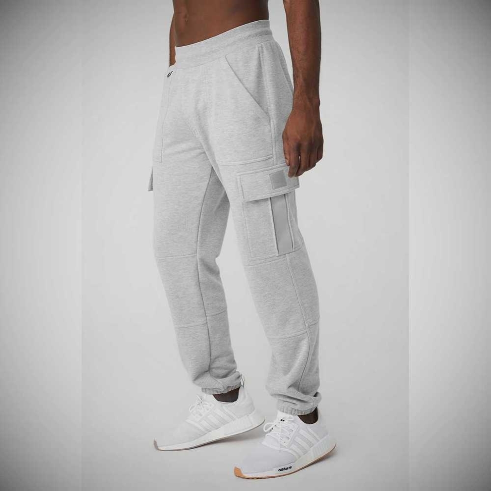 Pantalones Deportivos Alo Yoga Highline Cargo Hombre Grises | MX-07FWVJ