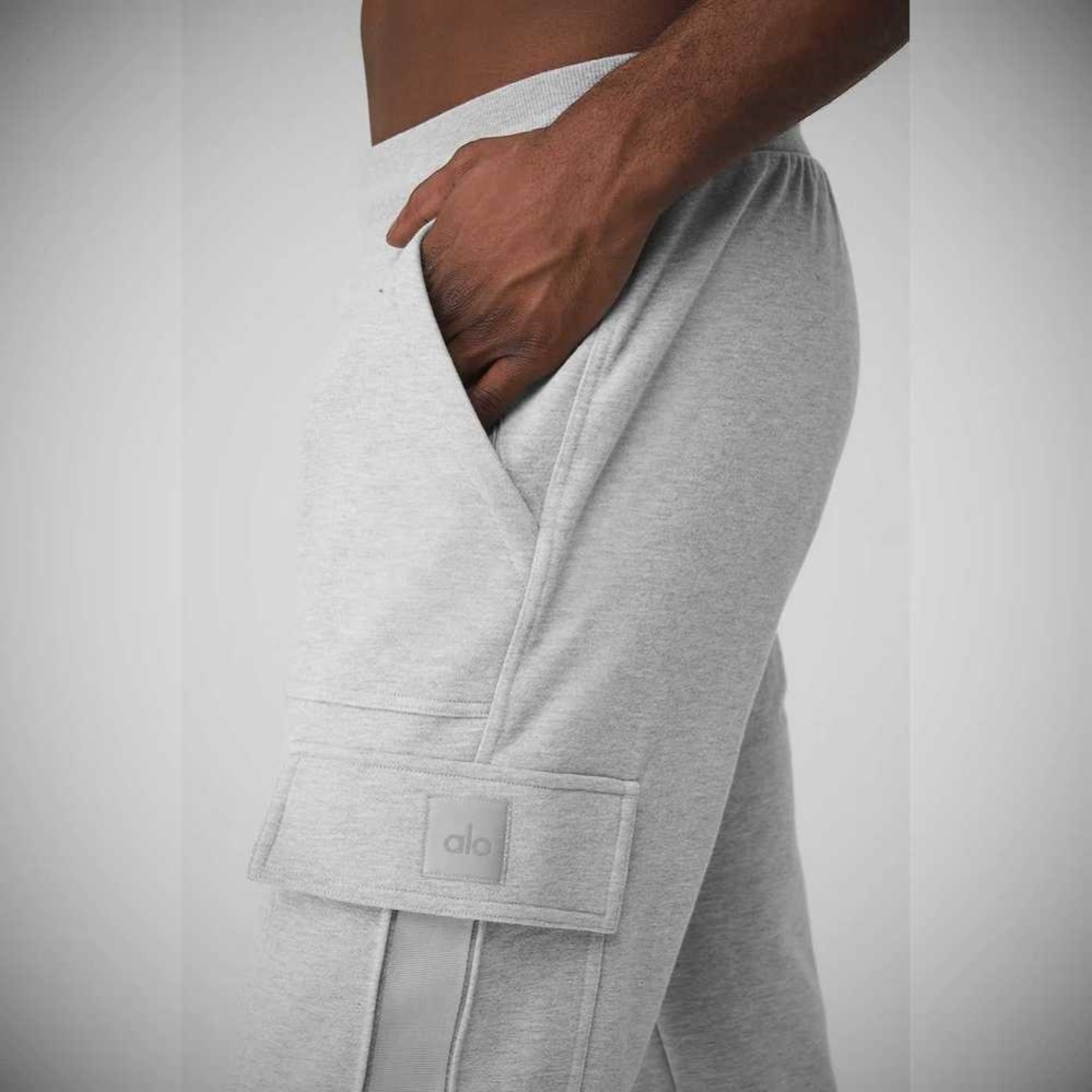 Pantalones Deportivos Alo Yoga Highline Cargo Hombre Grises | MX-07FWVJ