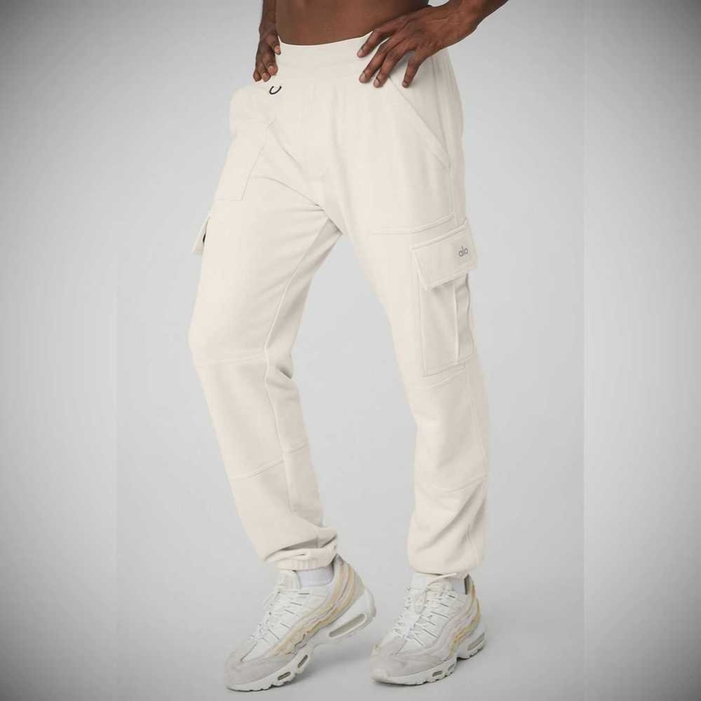 Pantalones Deportivos Alo Yoga Highline Cargo Hombre Beige | MX-87YSXZ