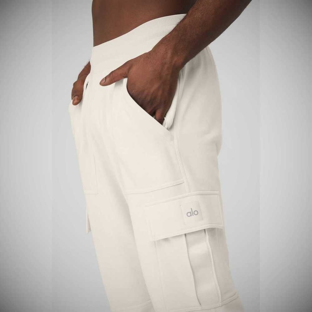 Pantalones Deportivos Alo Yoga Highline Cargo Hombre Beige | MX-87YSXZ