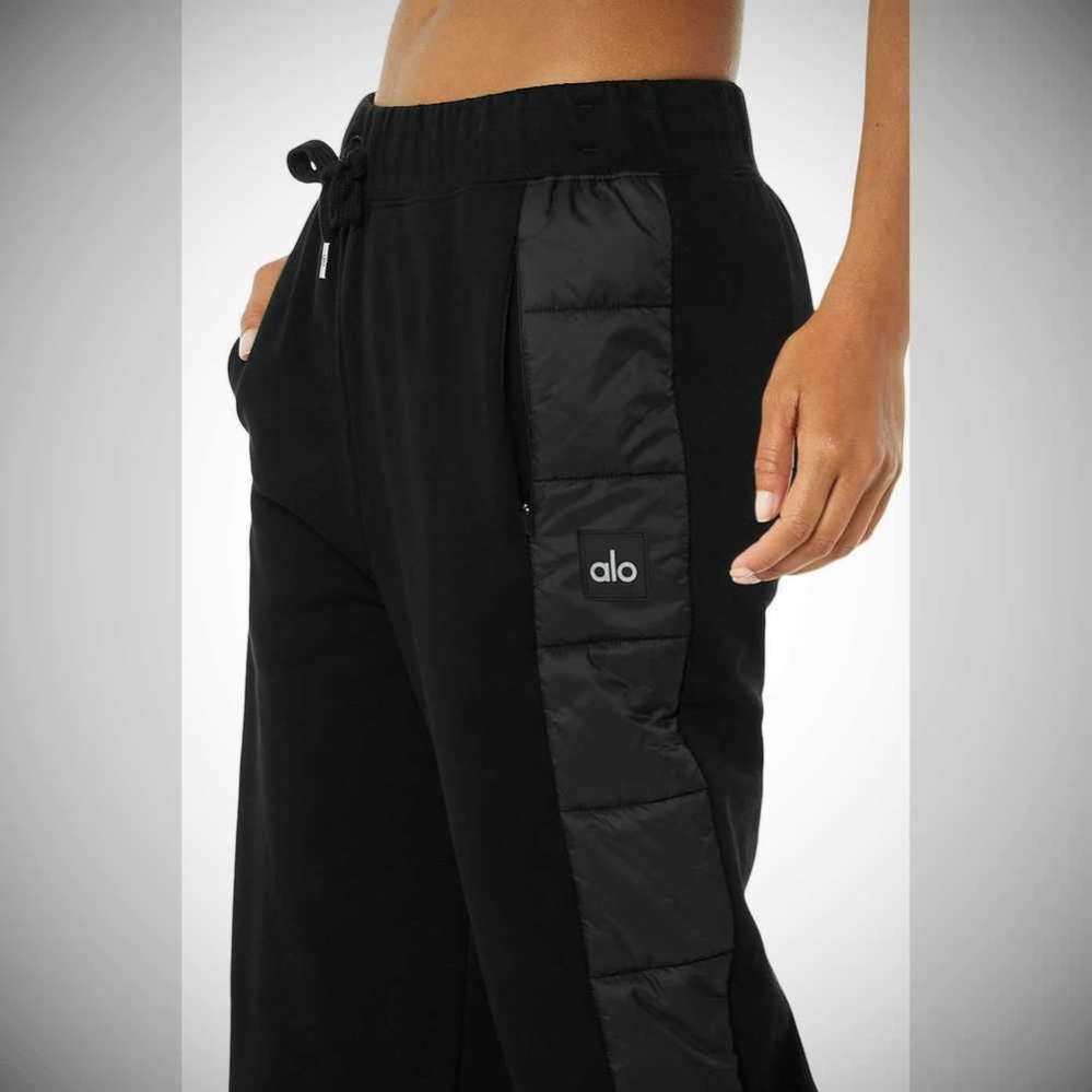 Pantalones Deportivos Alo Yoga Mash Up Mujer Negros | MX-57CJUD