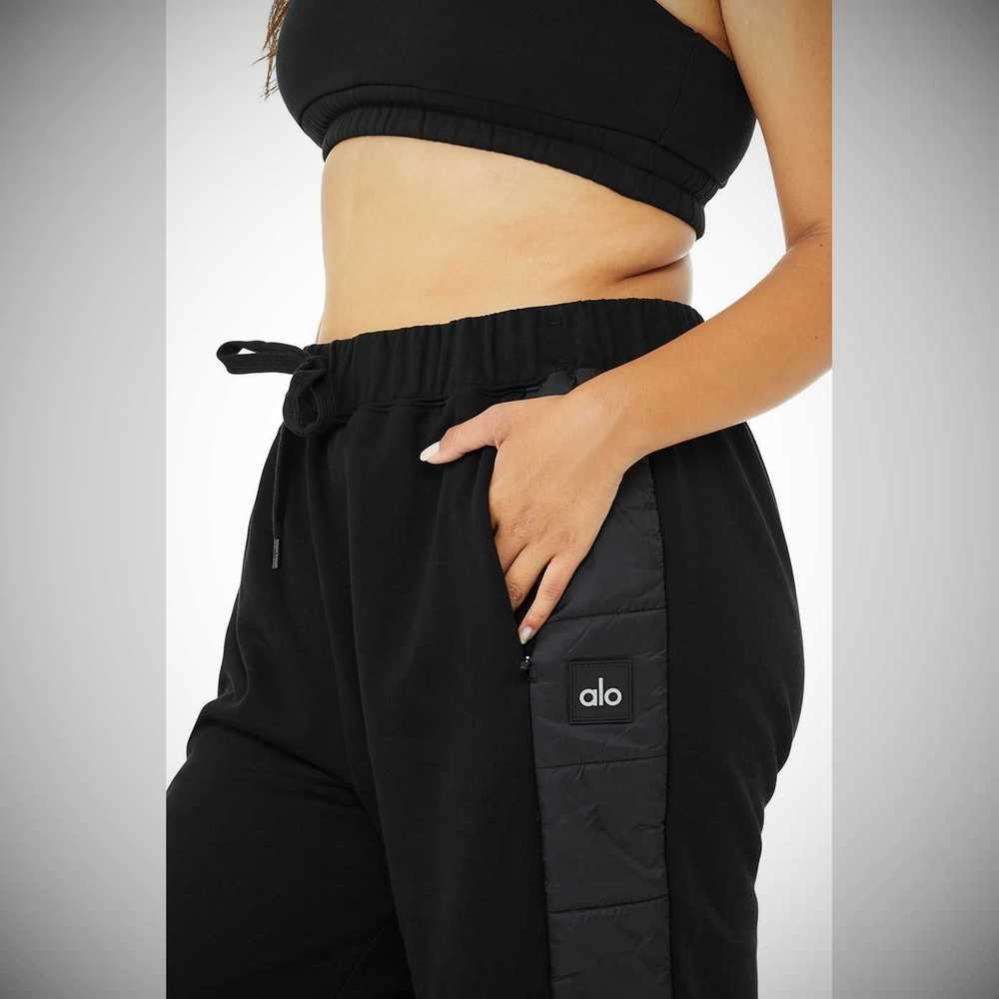 Pantalones Deportivos Alo Yoga Mash Up Mujer Negros | MX-57CJUD