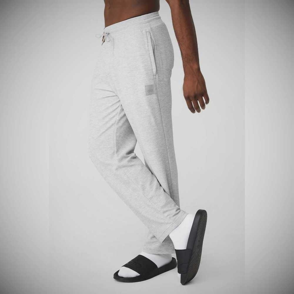 Pantalones Deportivos Alo Yoga Micro Waffle Fast Break Hombre Grises | MX-49YITQ