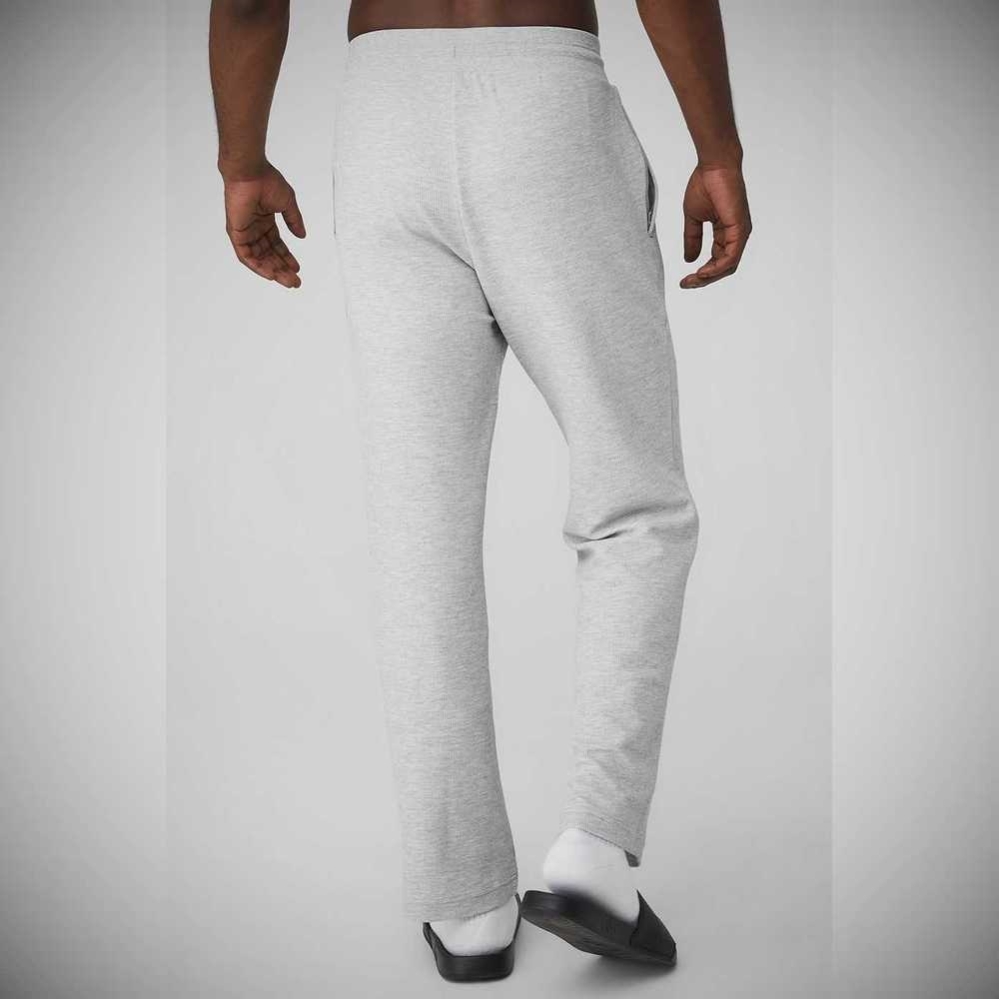 Pantalones Deportivos Alo Yoga Micro Waffle Fast Break Hombre Grises | MX-49YITQ