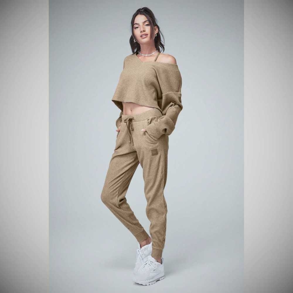 Pantalones Deportivos Alo Yoga Muse Mujer Marrom | MX-12DRJZ