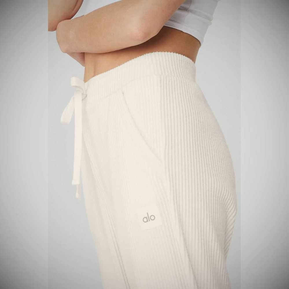 Pantalones Deportivos Alo Yoga Muse Mujer Blancos | MX-68MQPB