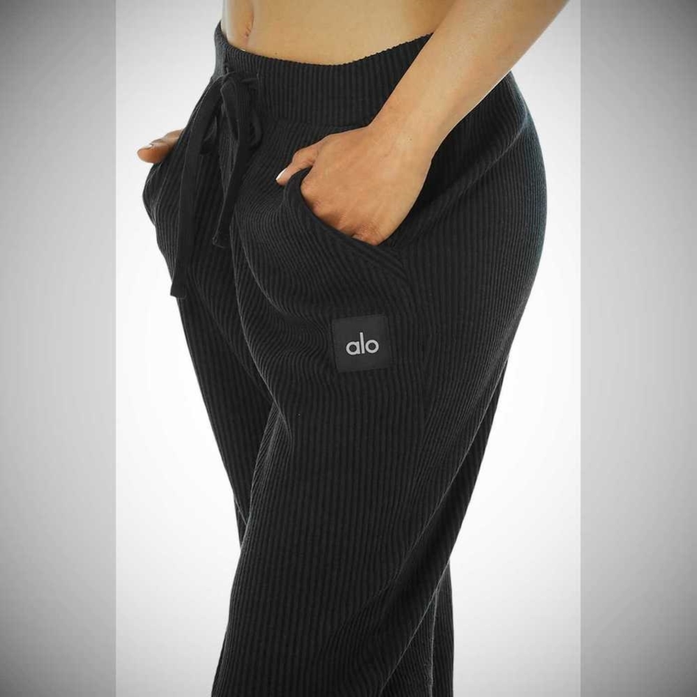 Pantalones Deportivos Alo Yoga Muse Mujer Negros | MX-79OQAG