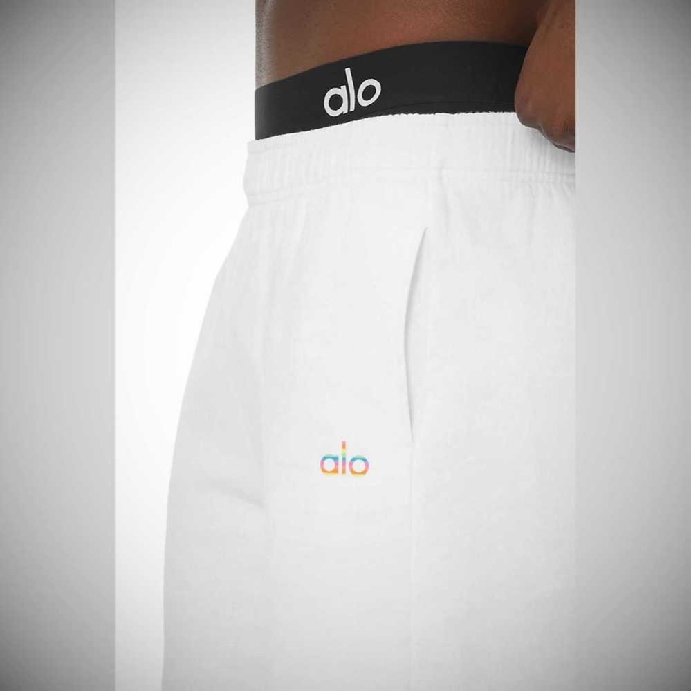 Pantalones Deportivos Alo Yoga Pride Accolade Sweat Hombre Blancos | MX-84DHYI