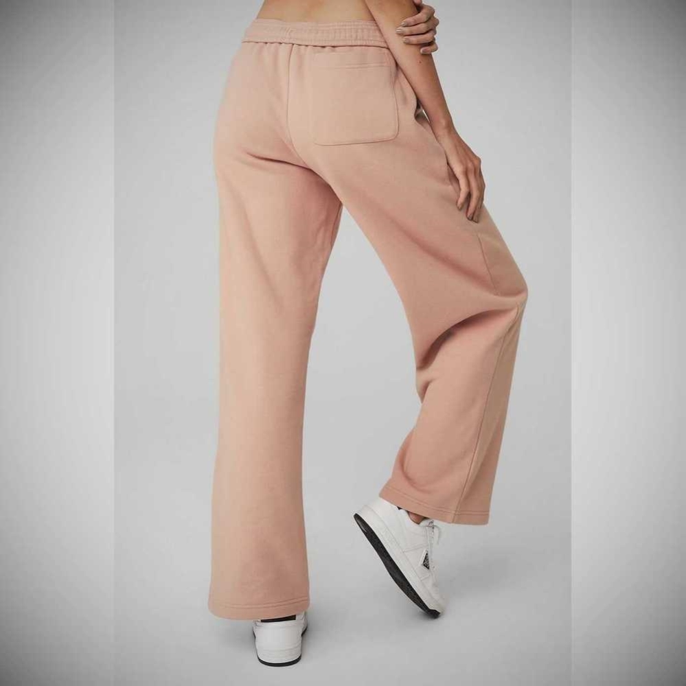 Pantalones Deportivos Alo Yoga Renown Heavy Weight Mujer Rosas Grises | MX-32PFKQ