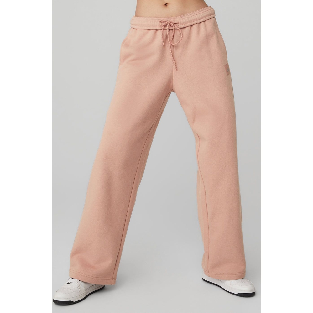 Pantalones Deportivos Alo Yoga Renown Heavy Weight Mujer Rosas Grises | MX-32PFKQ