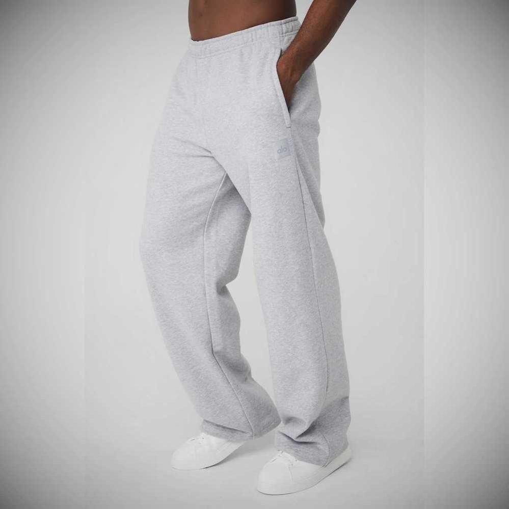 Pantalones Deportivos Alo Yoga Renown Heavy Weight Hombre Grises | MX-36HCOL