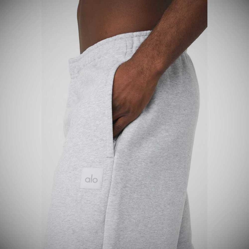 Pantalones Deportivos Alo Yoga Renown Heavy Weight Hombre Grises | MX-36HCOL