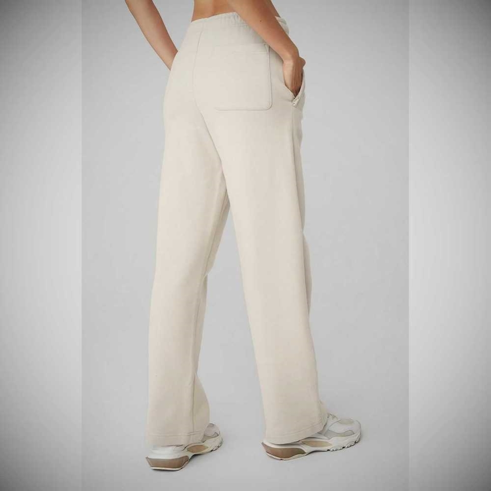 Pantalones Deportivos Alo Yoga Renown Heavy Weight Mujer Beige | MX-42IAFE