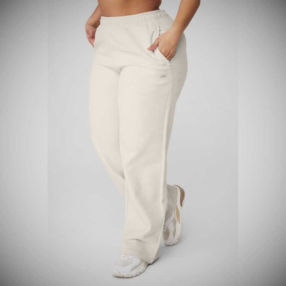 Pantalones Deportivos Alo Yoga Renown Heavy Weight Mujer Beige | MX-42IAFE