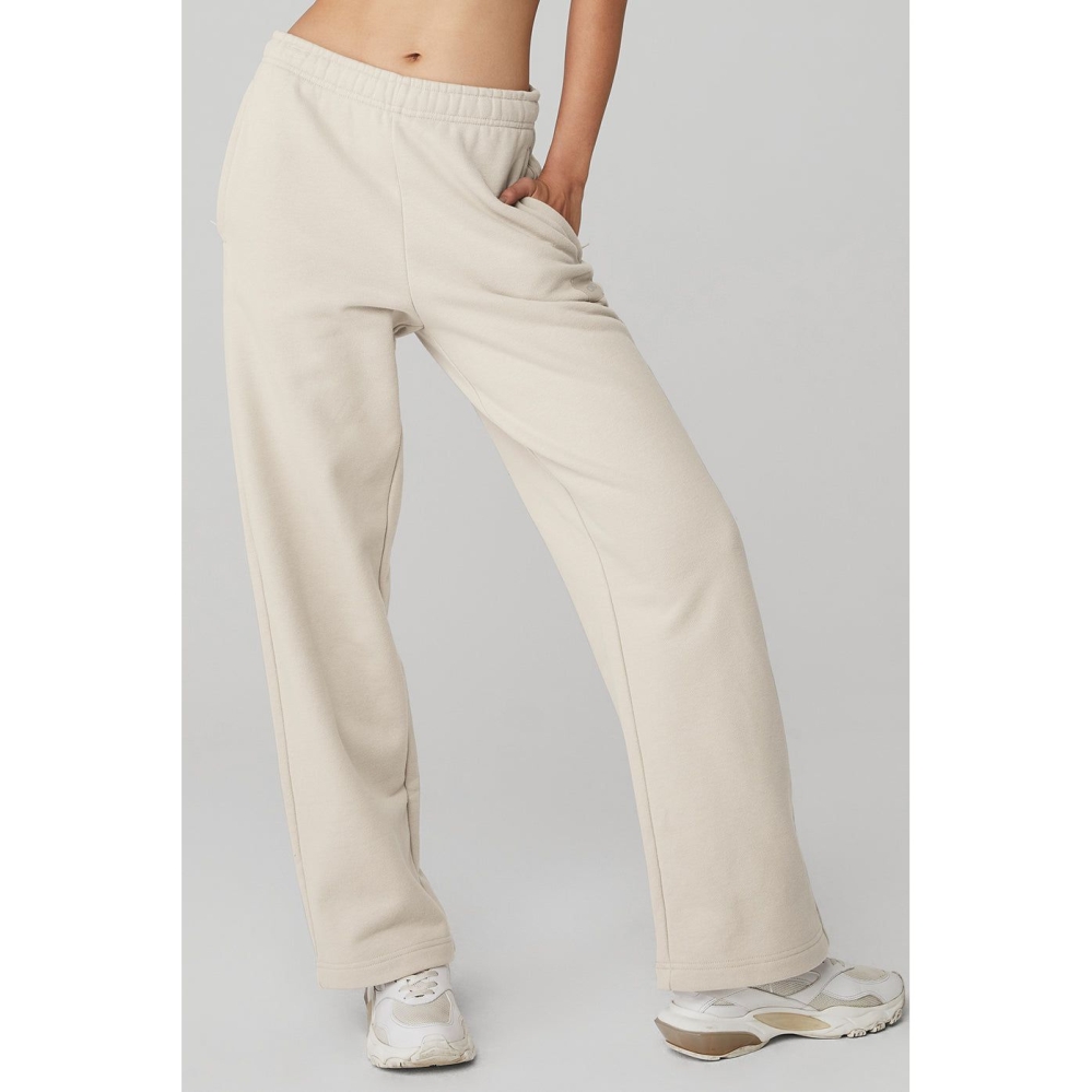 Pantalones Deportivos Alo Yoga Renown Heavy Weight Mujer Beige | MX-42IAFE