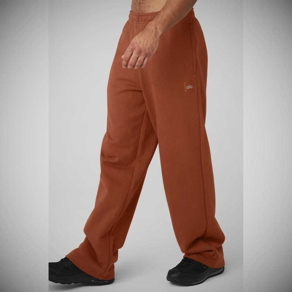 Pantalones Deportivos Alo Yoga Renown Heavy Weight Hombre Rust | MX-81NLFM