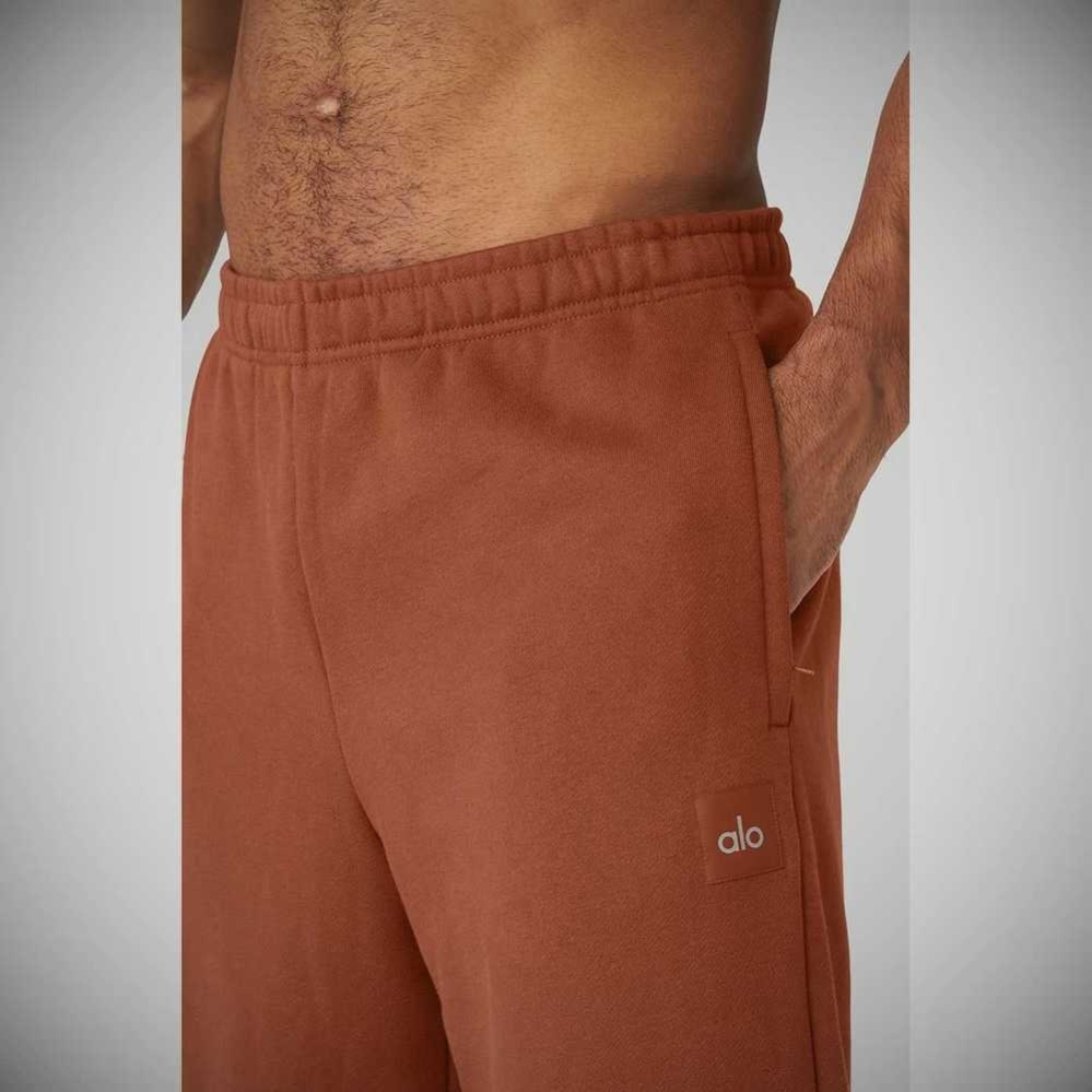 Pantalones Deportivos Alo Yoga Renown Heavy Weight Hombre Rust | MX-81NLFM