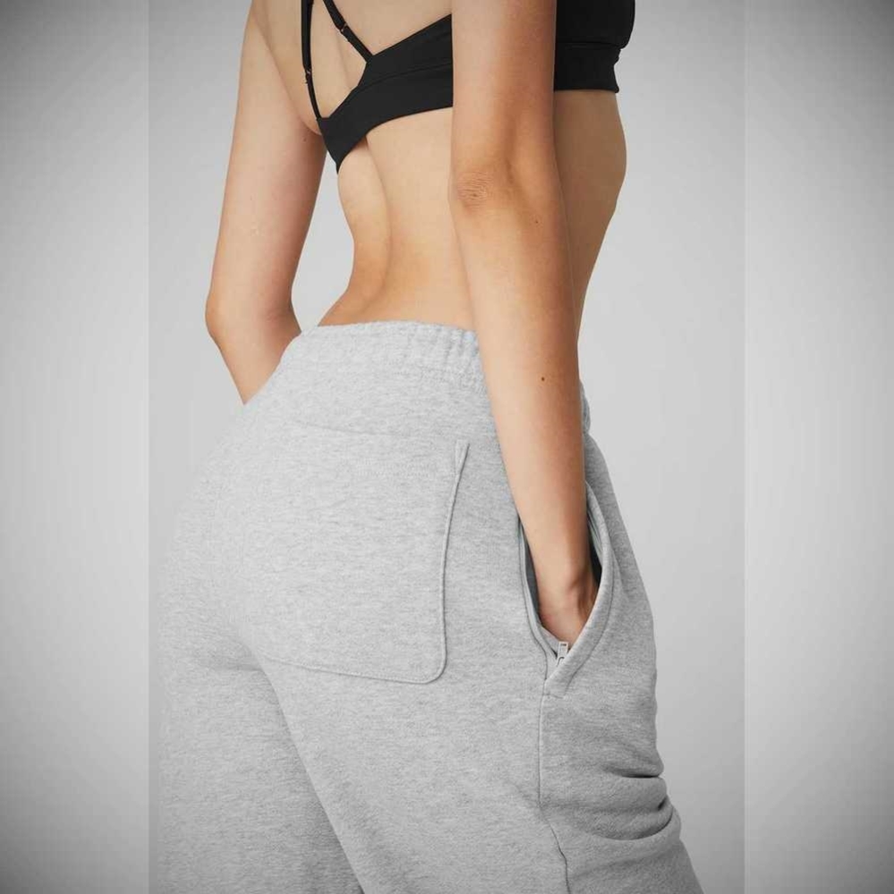 Pantalones Deportivos Alo Yoga Renown Heavy Weight Mujer Grises | MX-89CDRH