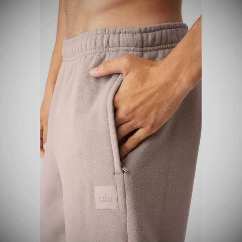 Pantalones Deportivos Alo Yoga Renown Heavy Weight Hombre Grises Marrom | MX-93MJSW