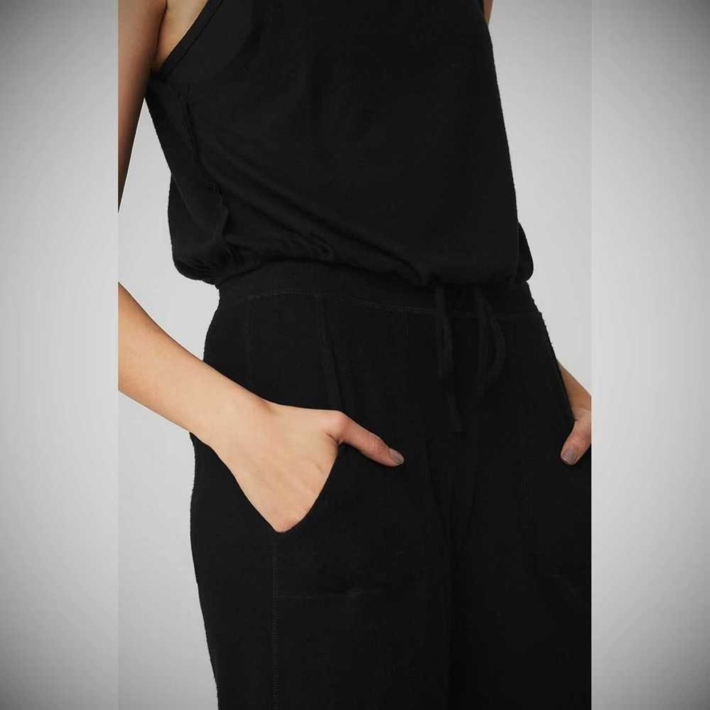 Pantalones Deportivos Alo Yoga Soho Mujer Negros | MX-63RWEN