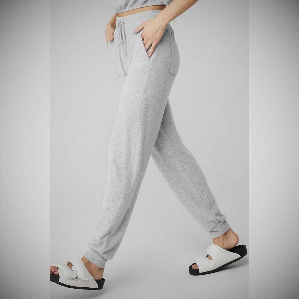 Pantalones Deportivos Alo Yoga Soho Mujer Grises | MX-84GPIA