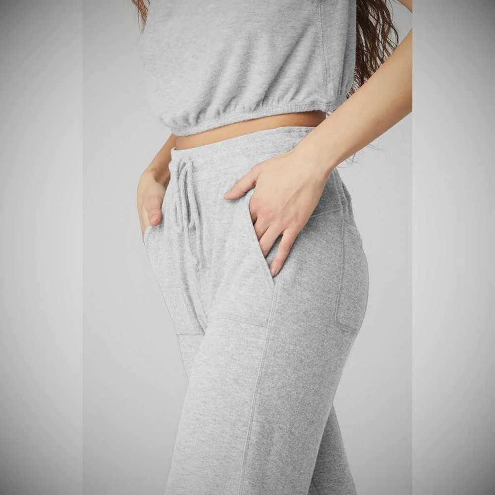 Pantalones Deportivos Alo Yoga Soho Mujer Grises | MX-84GPIA