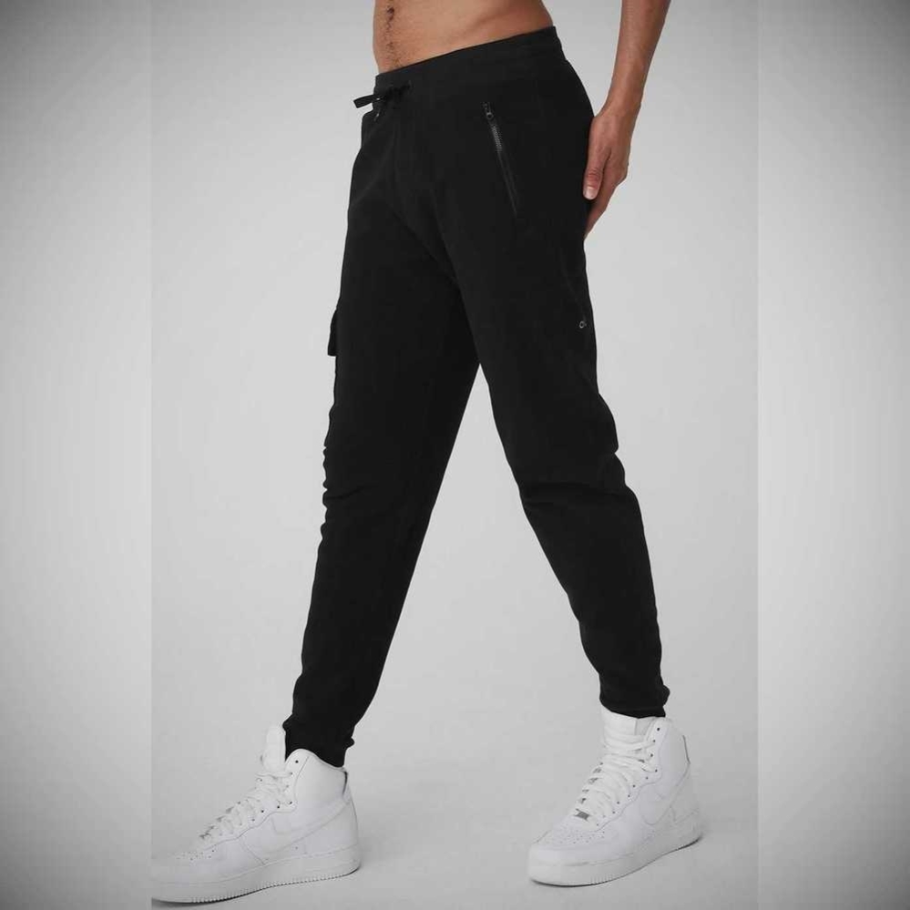 Pantalones Deportivos Alo Yoga Streetside Hombre Negros | MX-41QDRA