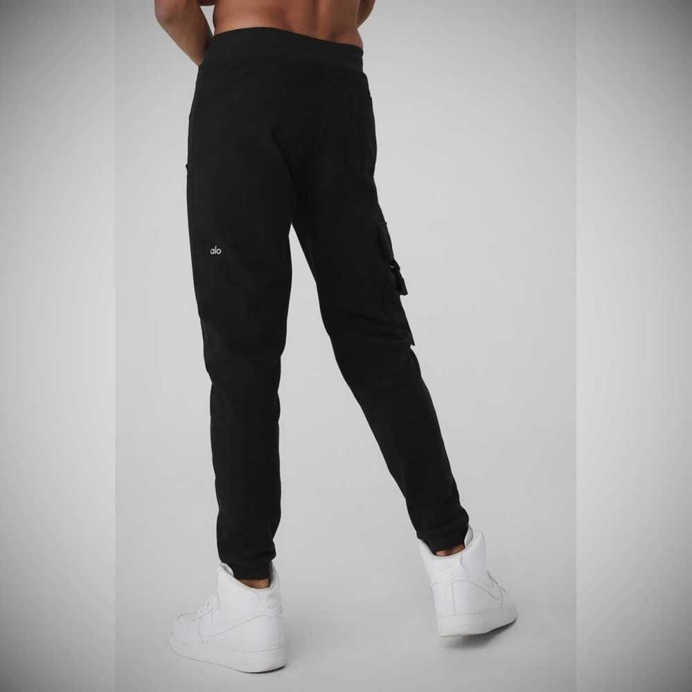 Pantalones Deportivos Alo Yoga Streetside Hombre Negros | MX-41QDRA