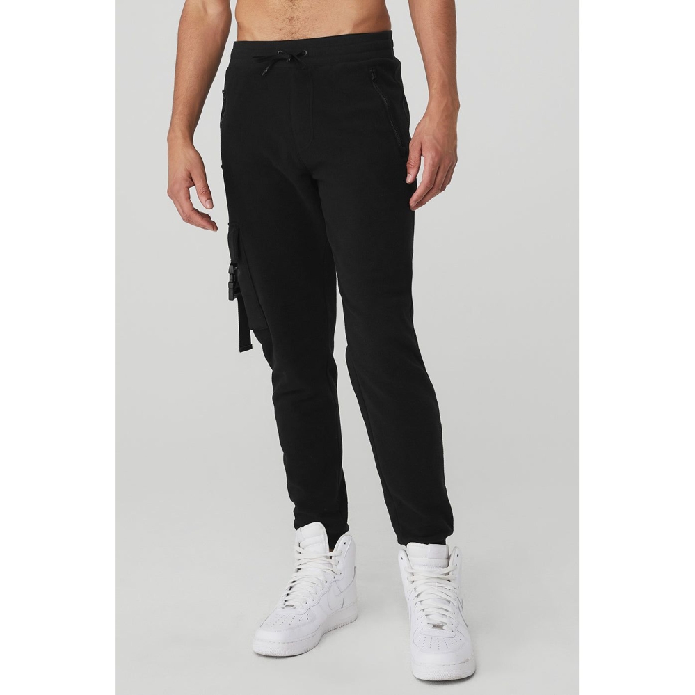 Pantalones Deportivos Alo Yoga Streetside Hombre Negros | MX-41QDRA