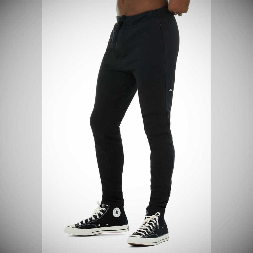 Pantalones Deportivos Alo Yoga The Triumph Hombre Negros | MX-28BYJN