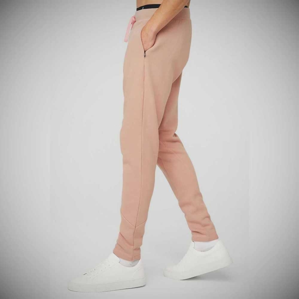 Pantalones Deportivos Alo Yoga The Triumph Hombre Rosas Grises | MX-58PATZ