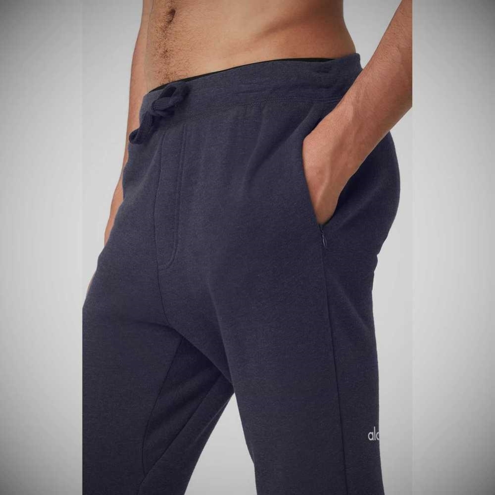 Pantalones Deportivos Alo Yoga The Triumph Hombre Azul Marino | MX-68KVFT