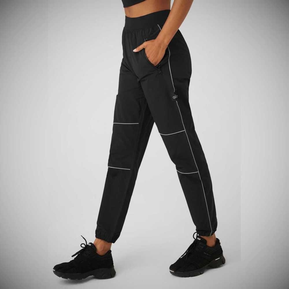 Pantalones Deportivos Alo Yoga Torrent Pista Mujer Negros | MX-15LGPA