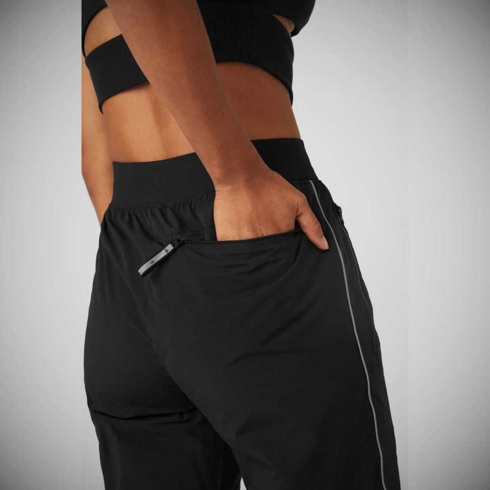 Pantalones Deportivos Alo Yoga Torrent Pista Mujer Negros | MX-15LGPA