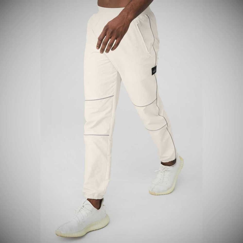 Pantalones Deportivos Alo Yoga Torrent Pista Hombre Beige | MX-17LYHW