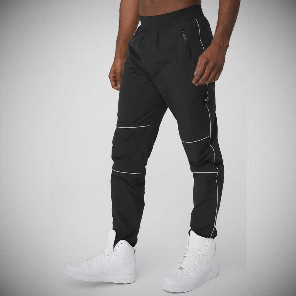 Pantalones Deportivos Alo Yoga Torrent Pista Hombre Negros | MX-34ONVC