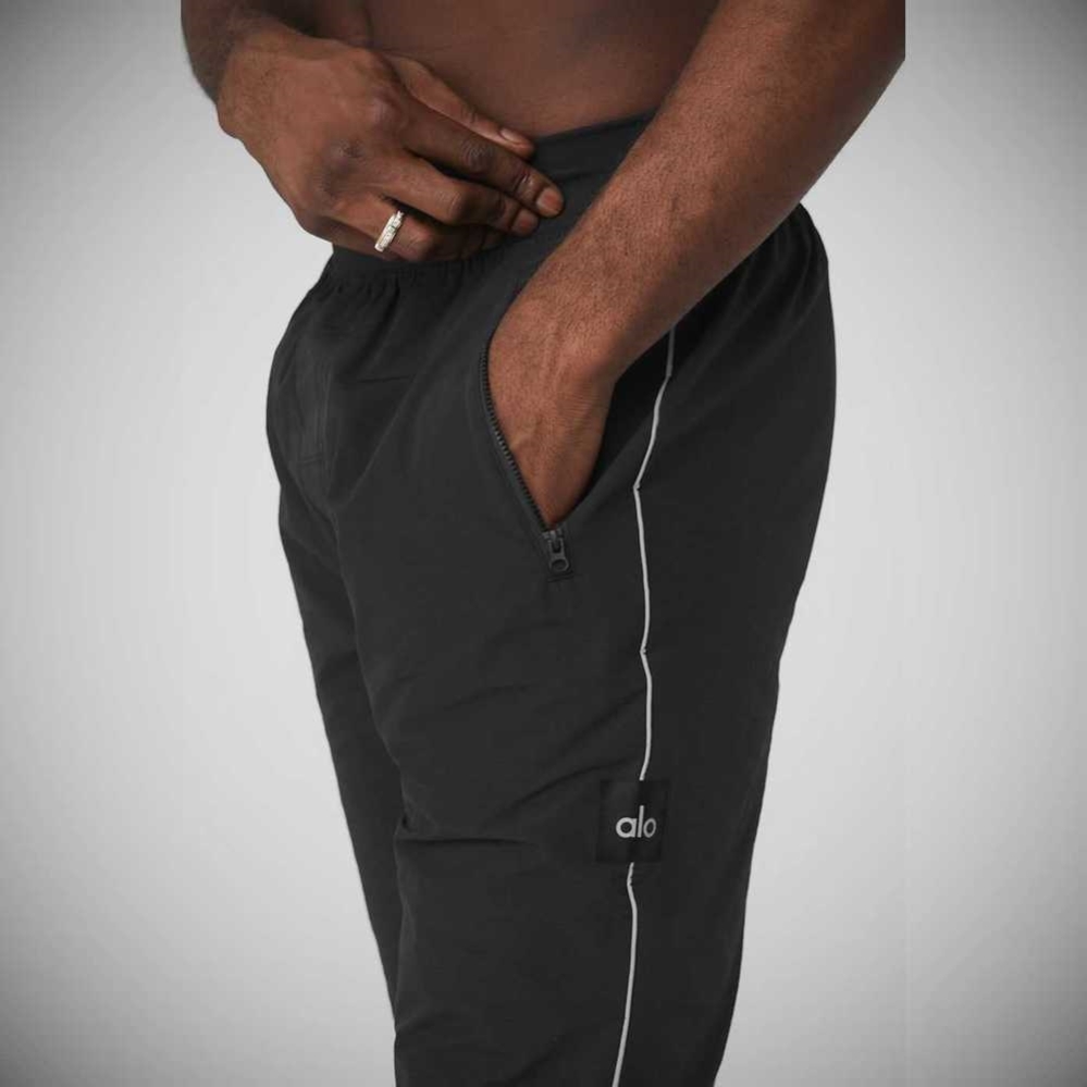 Pantalones Deportivos Alo Yoga Torrent Pista Hombre Negros | MX-34ONVC