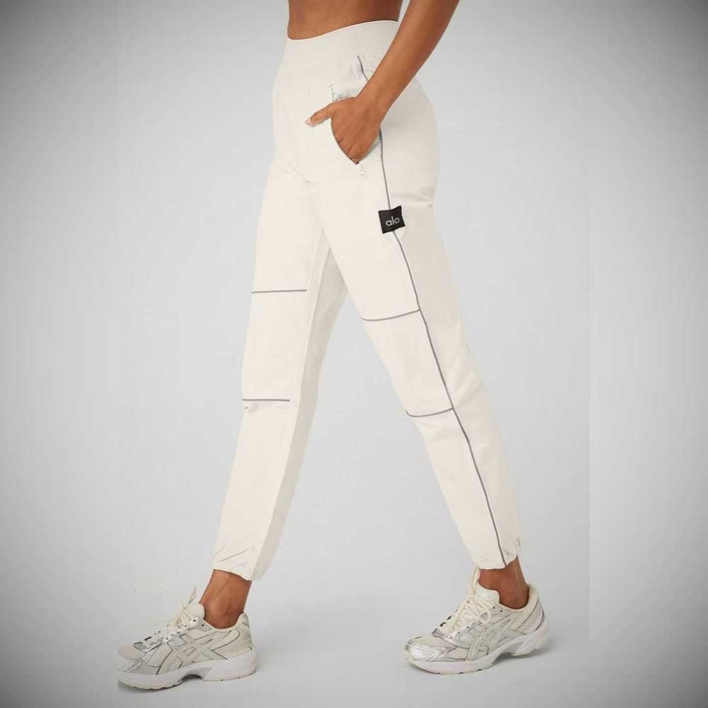 Pantalones Deportivos Alo Yoga Torrent Pista Mujer Beige | MX-52DGNY