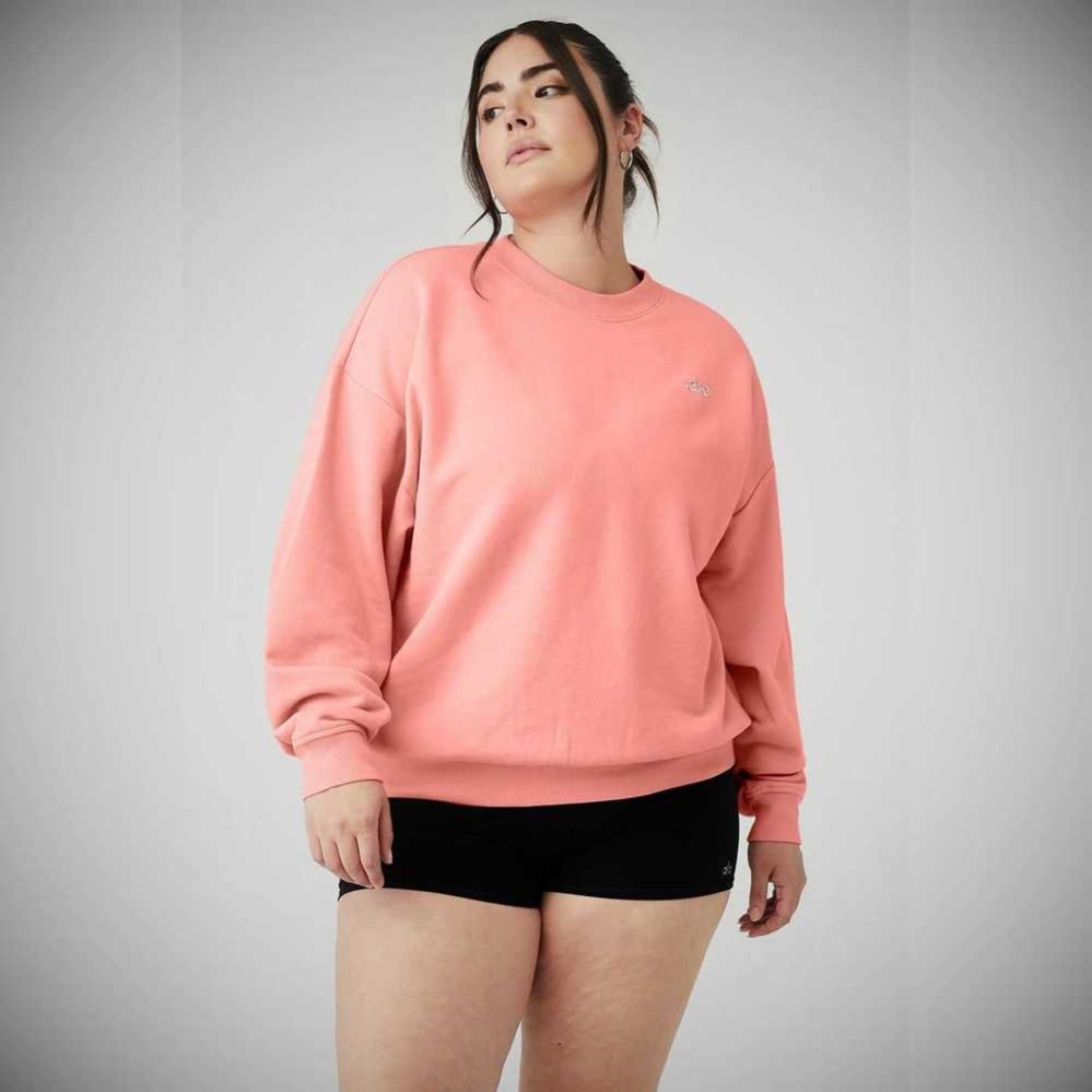 Pullover Alo Yoga Accolade Crew Neck Mujer Rosas | MX-05CMAP