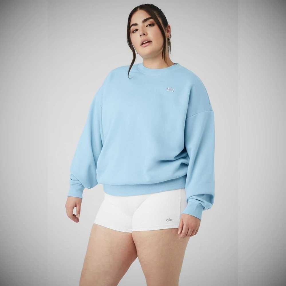 Pullover Alo Yoga Accolade Crew Neck Mujer Azules | MX-23HWYB