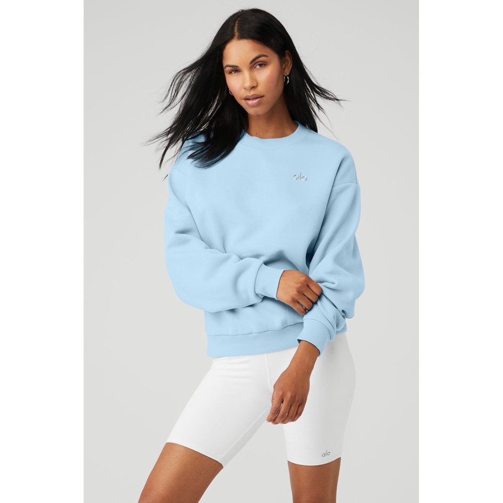 Pullover Alo Yoga Accolade Crew Neck Mujer Azules | MX-23HWYB