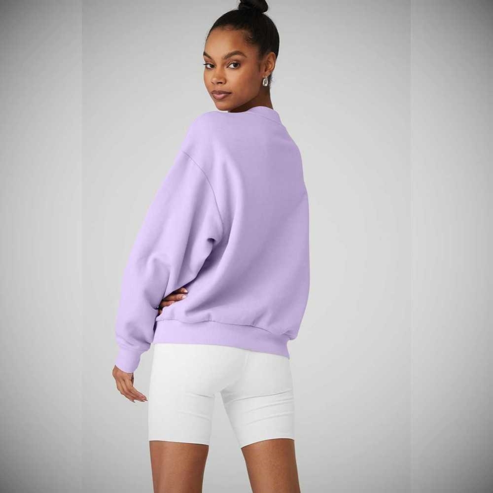 Pullover Alo Yoga Accolade Crew Neck Mujer Morados | MX-35GAEC