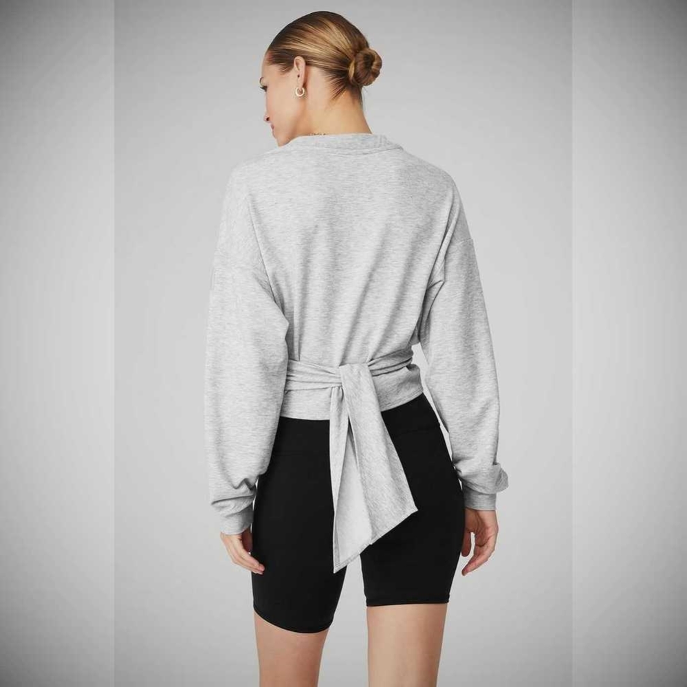 Pullover Alo Yoga Dreamy Wrap Mujer Grises | MX-01UGIM