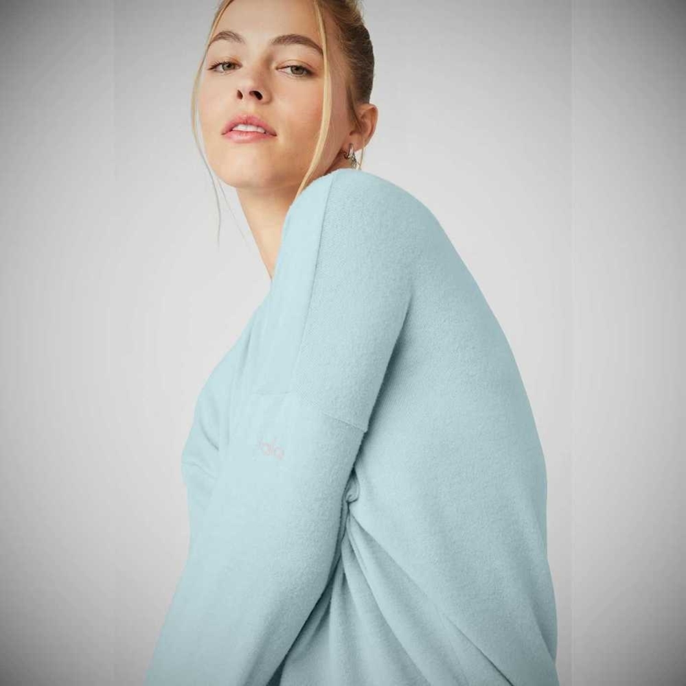 Pullover Alo Yoga Soho Mujer Azules | MX-12SGHZ