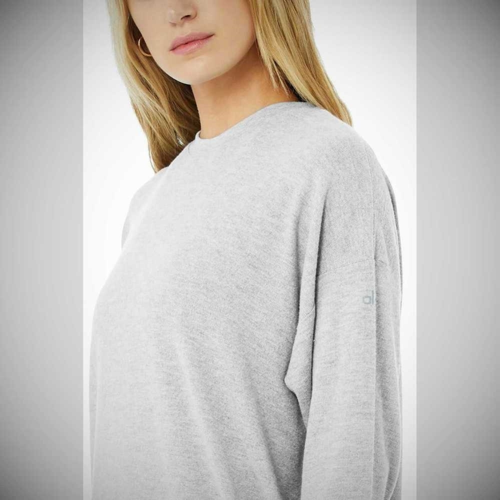 Pullover Alo Yoga Soho Mujer Grises | MX-20FQAI