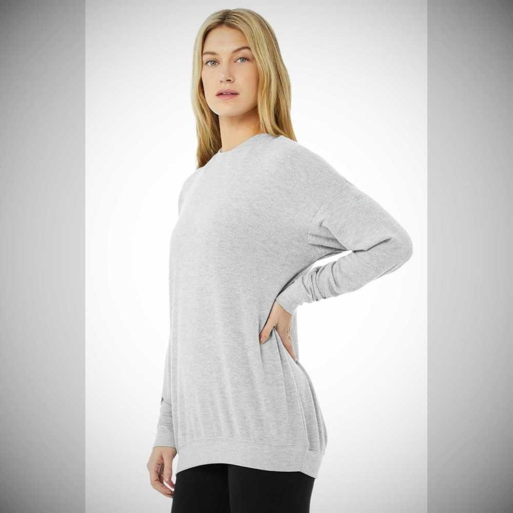 Pullover Alo Yoga Soho Mujer Grises | MX-20FQAI